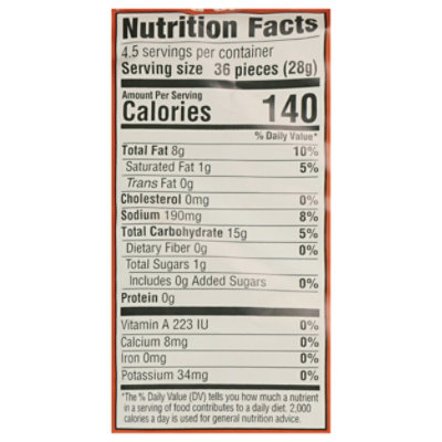 Wavers Extra Cheesy Chips Bag - 4.5 Oz - Image 3