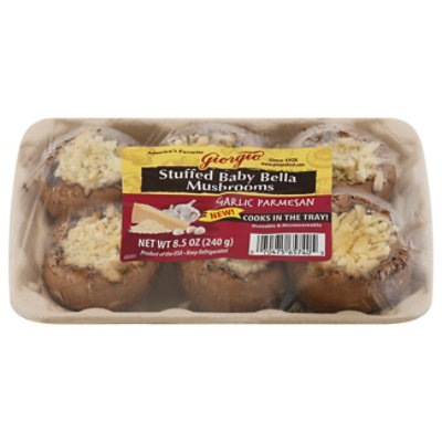 Giorgio Garlic Parmesan Stuffed Baby Bella Mushrooms - 8.5 Oz - Image 1