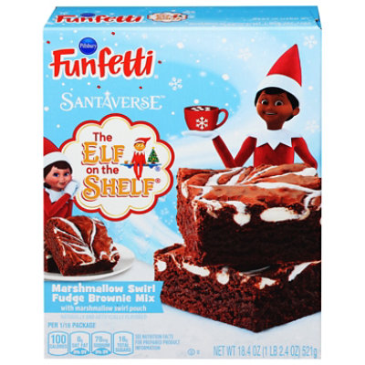 Pillsbury Funfetti The Elf On The Shelf Marshmallow Swirl Fudge Brownie Mix - 18.4 Oz - Image 3
