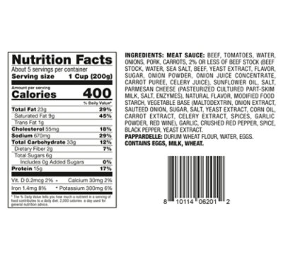 Rana Pappardelle With Tuscan Meat Sauce Meal Kit - 38 Oz - Image 3