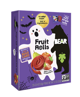 Bear Real Fruit Rolls Halloween Pack 7.05 Oz - 20 Count - Image 1
