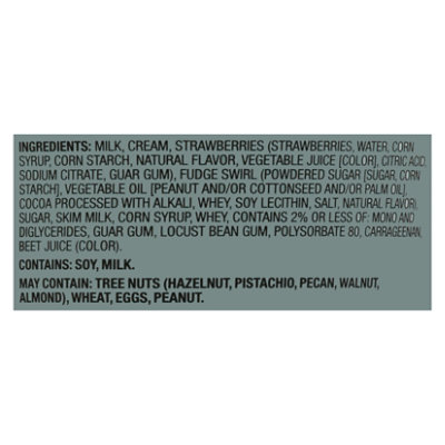 Signature Select Ice Cream Strawberry Fudge Moose Track - 1 Pint - Image 4