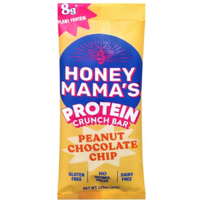 Honey Mama's Peanut Chocolate Chip Protein Crunch Bar - 1.25 Oz - Image 1