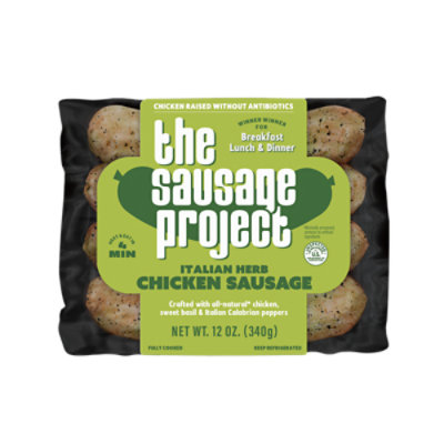 The Sausage Project Italian Herb Chicken Sausage - 12 Oz - Image 1