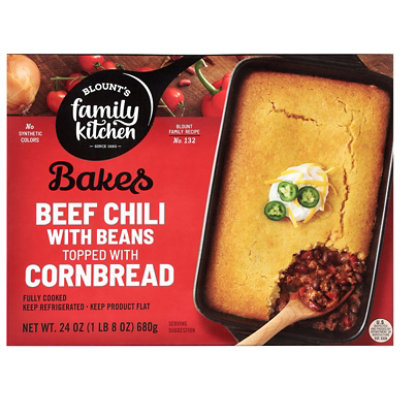 Blounts Family Kitchen Beef Chili With Beans Topped With Cornbread - 24 OZ - Image 2