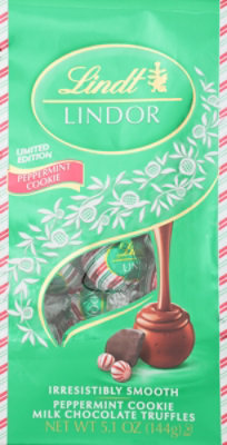 Lindt Lindor Limited Editiion Holiday Peppermint Cookie Bag - 5.1 Oz - Image 2