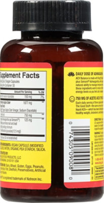 Bragg Daily Balance Apple Cider Vinegar Supplement Capsules With Ashwagandha And 1877mg Acv Blend - 90 CT - Image 4
