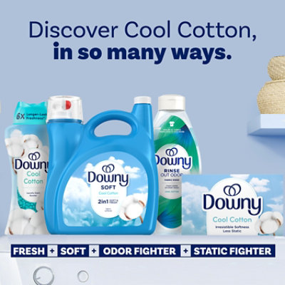 Downy Soft Cool Cotton 2 In 1 Liquid Fabric Softener - 140 Fl. Oz. - Image 8