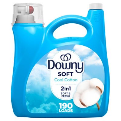 Downy Soft Cool Cotton 2 In 1 Liquid Fabric Softener - 140 Fl. Oz. - Image 1