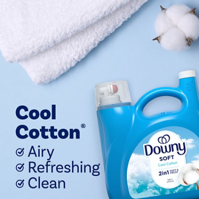 Downy Soft Cool Cotton 2 In 1 Liquid Fabric Softener - 140 Fl. Oz. - Image 5