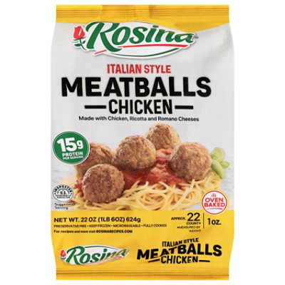 Rosina Italian Style Chicken Meatballs - 22 Oz - Image 2