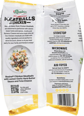 Rosina Italian Style Chicken Meatballs - 22 Oz - Image 5