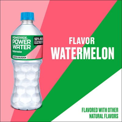 Power Water Watermelon Zero Sugar - 20 Fl. Oz. - Image 3