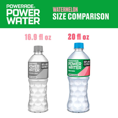 Power Water Watermelon Zero Sugar - 20 Fl. Oz. - Image 2