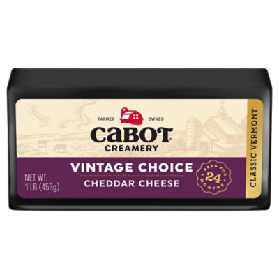 Cabot Creamery Vintage Choice Cheddar Cheese Bar - 1 Lb - Image 3