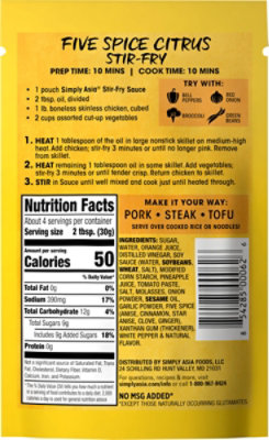 Simply Asia Stir Fry Sauce Five Spice Citrus - 4.22 Oz - Image 5