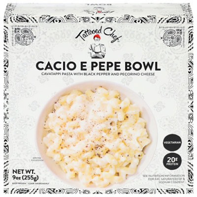 Tattooed Chef Cacio E Pepe Pasta Bowl 9oz - 9 OZ - Image 1