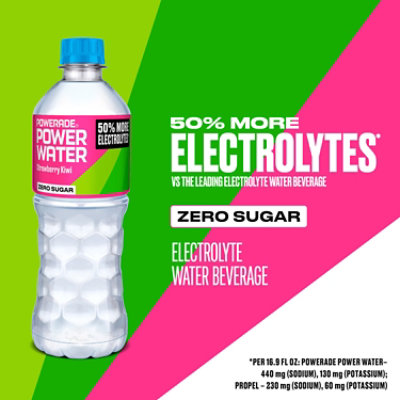 Power Water Strawberry Kiwi Zero Sugar - 6-16.9 Fl. Oz. - Image 4