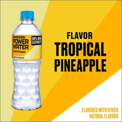 Power Water Tropical Pineapple Zero Sugar - 6-16.9 Fl. Oz. - Image 3
