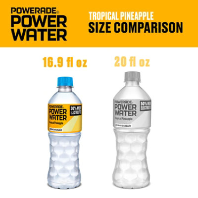 Power Water Tropical Pineapple Zero Sugar - 6-16.9 Fl. Oz. - Image 2