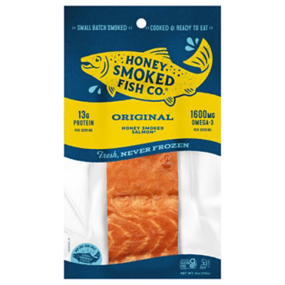 Honey Smoked Salmon Original - 4 OZ - Image 2