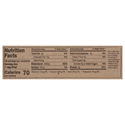 Nestfresh Organic Non GMO  Free Range Large Grade A Eggs - 18 Count - Image 3