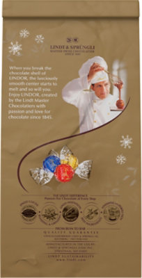 Lindt Lindor Holiday Assorted Chocolate Candy Truffles Bag - 5.1 Oz - Image 5