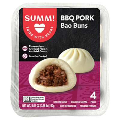 SUMM! BBQ Pork Bao Buns - 5.64 Oz - Image 2