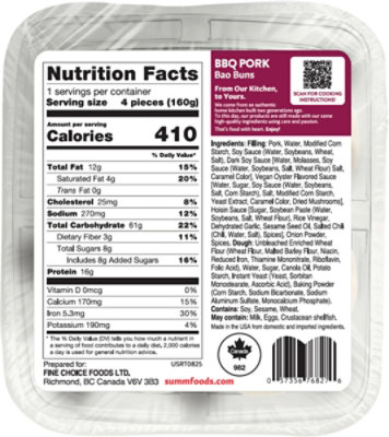 SUMM! BBQ Pork Bao Buns - 5.64 Oz - Image 5