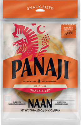 Panaji Original Snack Size Naan 4 Pack - 7.04 Oz - Image 1