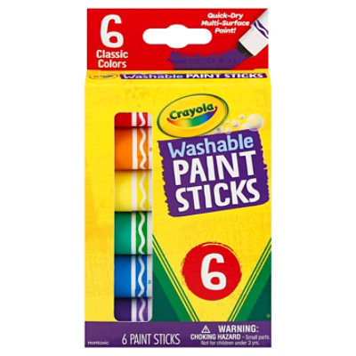Crayola Washable Paint Sticks 6 Count - 6 CT - Image 3