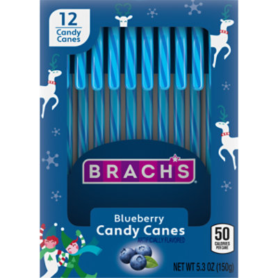 Brach's Blueberry Holiday Candy Canes - 12 Count - Image 1