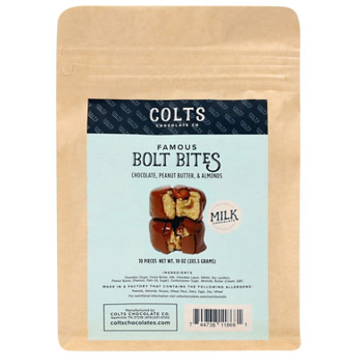 Colts Chocolates  Bolt Bites Gift Bag Milk - 9 OZ - Image 1