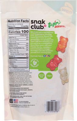 Snak Club Tajin Gummy Bears - 9 Oz - Image 5