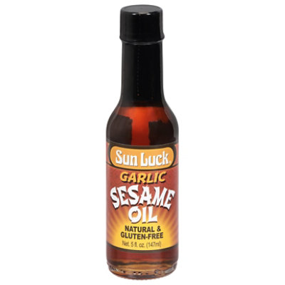 Sun Luck Sesame Oil Garlic - 5 OZ - Image 1