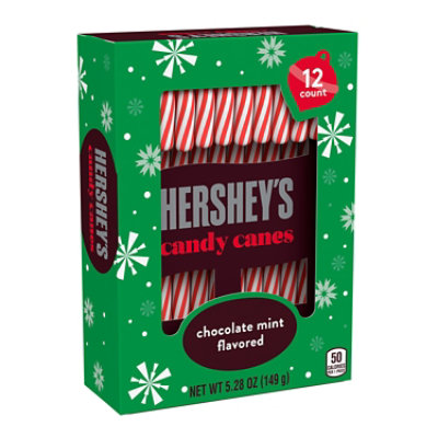 Hershey Choc Mint Candy Canes - 5.28 OZ - Image 1