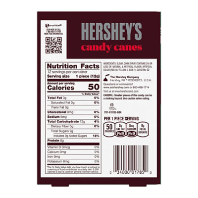 Hershey Choc Mint Candy Canes - 5.28 OZ - Image 2