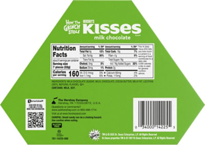 Hersheys Kisses Grinch Milk Chocolate Christmas Candy Gift Box - 6.5 Oz - Image 6