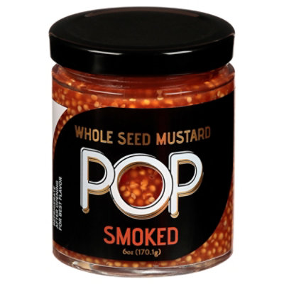 Pop Mustards Whole Seed Smoked - 6 OZ - Image 2
