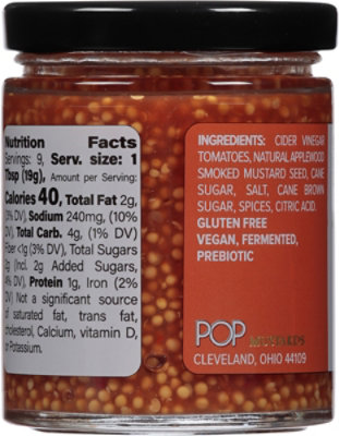Pop Mustards Whole Seed Smoked - 6 OZ - Image 5