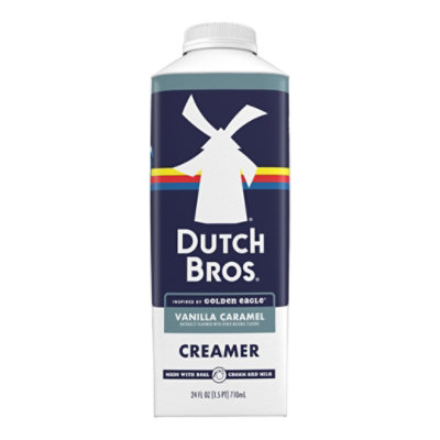 Dutch Bros Golden Eagle Vanilla Caramel Creamer Bottle - 24 Fl. Oz. - Image 1