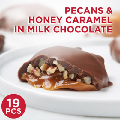 Pangburn's Millionaires Milk Chocolate Covered Pecans & Honey Caramel Large Gift Box - 16.9 Oz - Image 2