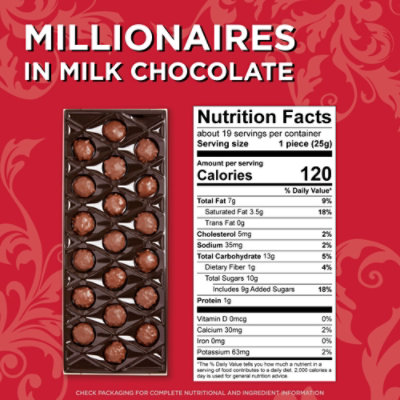 Pangburn's Millionaires Milk Chocolate Covered Pecans & Honey Caramel Large Gift Box - 16.9 Oz - Image 3