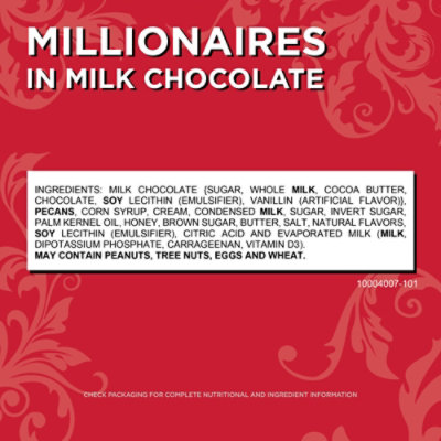 Pangburn's Millionaires Milk Chocolate Covered Pecans & Honey Caramel Large Gift Box - 16.9 Oz - Image 4