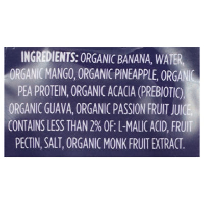 Gutzy Organic Tropical Mango Pineapple Guava Passion Plant Protein Smoothie  - 3.38 Fl. Oz. - Image 4