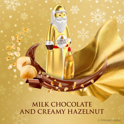 Ferrero Rocher Hollow Santa Hazelnut Milk Chocolate Gift Box - 2.4 Oz - Image 5