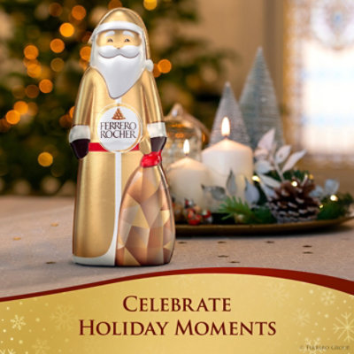 Ferrero Rocher Hollow Santa Hazelnut Milk Chocolate Gift Box - 2.4 Oz - Image 2