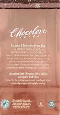 Chocolove Dark Chocolate Marzipan Trees Bag - 3.52 Oz - Image 5