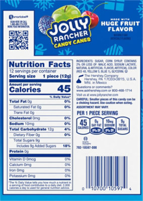 Jolly Rancher Original Fruit Flavored Christmas Candy Canes 12 Count - 5.28 Oz - Image 6