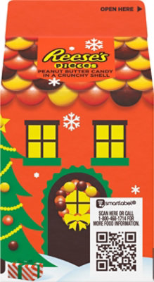 REESE'S PIECES Peanut Butter in a Crunchy Shell Christmas Candy Carton - 3 Oz - Image 7